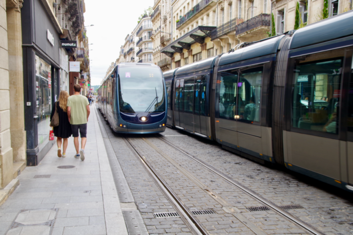 Die Straßenbahn von Bordeaux (Frankreich). Juli 2020, Foto: Frank Behrens